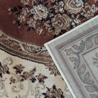 Kusový koberec NOBLE rosette - krémový/hnedý