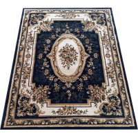 Kusový koberec NOBLE rosette - tmavomodrý