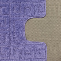 Súprava kúpeľňových predložiek s výrezom TÁŇA - greek - fialová