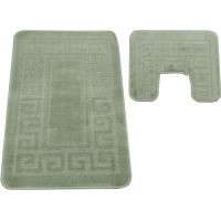 Súprava kúpeľňových predložiek s výrezom TÁŇA - greek - olivovo zelená