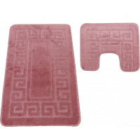 Súprava kúpeľňových predložiek s výrezom TÁŇA - greek - staroružová