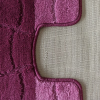 Súprava kúpeľňových predložiek s výrezom TÁŇA XL - tiles - fialová