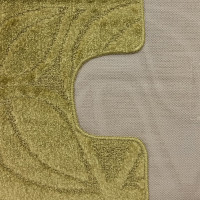 Súprava kúpeľňových predložiek s výrezom TÁŇA - flora - khaki