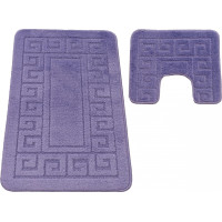 Súprava kúpeľňových predložiek s výrezom TÁŇA - greek - fialová