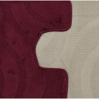 Súprava kúpeľňových predložiek s výrezom TÁŇA - symphony - bordó
