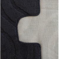 Súprava kúpeľňových predložiek s výrezom TÁŇA - symphony - čierna