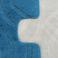 Súprava kúpeľňových predložiek s výrezom TÁŇA - symphony - tmavo tyrkysová