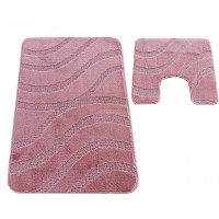 Súprava kúpeľňových predložiek s výrezom TÁŇA - symphony - staroružová