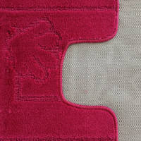 Súprava kúpeľňových predložiek s výrezom TÁŇA - sea - tmavo ružová