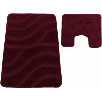 Súprava kúpeľňových predložiek s výrezom TÁŇA - symphony - bordó