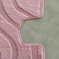 Súprava kúpeľňových predložiek s výrezom TÁŇA - symphony - staroružová