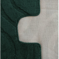 Súprava kúpeľňových predložiek s výrezom TÁŇA - symphony - tmavo zelená
