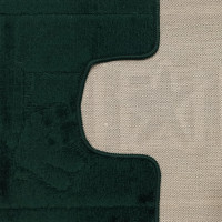 Súprava kúpeľňových predložiek s výrezom TÁŇA - sea - tmavo zelená