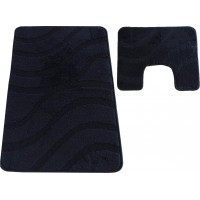 Súprava kúpeľňových predložiek s výrezom TÁŇA - symphony - čierna