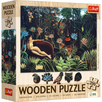 TREFL Drevené puzzle Art: Henri Rousseau - Sen 200 dielikov