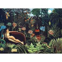 TREFL Drevené puzzle Art: Henri Rousseau - Sen 200 dielikov