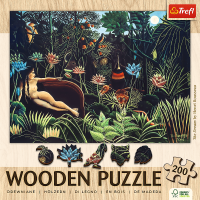 TREFL Drevené puzzle Art: Henri Rousseau - Sen 200 dielikov