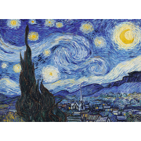 TREFL Drevené puzzle Art: Vincent van Gogh - Hviezdna noc 200 dielikov