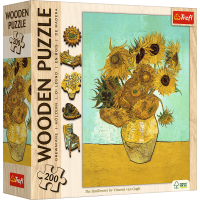 TREFL Drevené puzzle Art: Vincent van Gogh - Slnečnica 200 dielikov