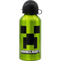 STOR Fľaša na pitie hliníková Minecraft 400ml