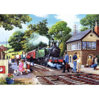 RAVENSBURGER Puzzle Vlaková zastávka na vidieku 1000 dielikov