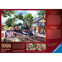 RAVENSBURGER Puzzle Vlaková zastávka na vidieku 1000 dielikov