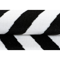 Kusový koberec TAPIS Hypnotic - čierny/biely