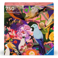 RAVENSBURGER Štvorcové puzzle Art & Soul: Pozorovanie vtákov 750 dielikov