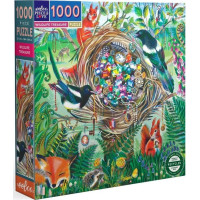 EEBOO Štvorcové puzzle Poklad divokej prírody 1000 dielikov