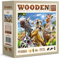 WOODEN CITY Drevené puzzle Vitajte v Afrike 505 dielikov