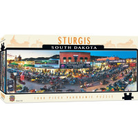 MASTERPIECES Panoramatické puzzle Sturgis, South Dakota 1000 dielikov
