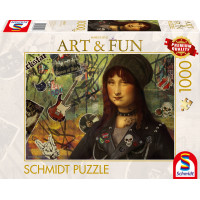 SCHMIDT Puzzle Art&Fun: Mona Lisa 2024, 1000 dielikov
