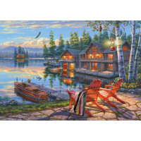 SCHMIDT Puzzle Brehy jazera Loon Lake, New York 1000 dielikov