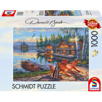 SCHMIDT Puzzle Brehy jazera Loon Lake, New York 1000 dielikov