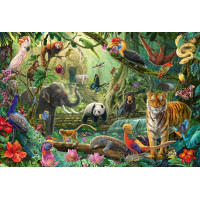 SCHMIDT Puzzle Pestrá džungľa 100 dielikov