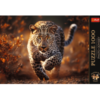 TREFL Puzzle Premium Plus Photo Odyssey: Divoký leopard 1000 dielikov