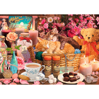 TREFL Puzzle Premium Plus Tea Time: Všetko pekné 1000 dielikov