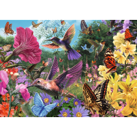 TREFL Puzzle Premium Plus Tea Time: Záhrada kolibríkov 1000 dielikov