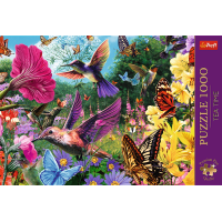 TREFL Puzzle Premium Plus Tea Time: Záhrada kolibríkov 1000 dielikov