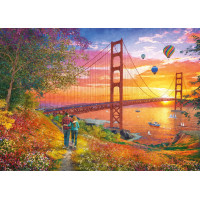 SCHMIDT Puzzle Prechádzka k mostu Golden Gate 2000 dielikov