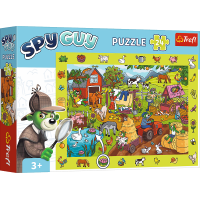 TREFL Puzzle s hľadaním obrázkov Spy Guy: Farma 24 dielikov