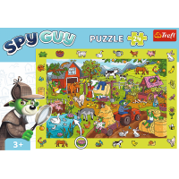 TREFL Puzzle s hľadaním obrázkov Spy Guy: Farma 24 dielikov