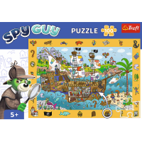 TREFL Puzzle s hľadaním obrázkov Spy Guy: Pirátska loď 100 dielikov