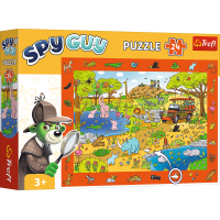 TREFL Puzzle s hľadaním obrázkov Spy Guy: Safari 24 dielikov