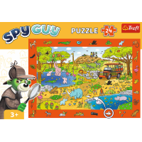 TREFL Puzzle s hľadaním obrázkov Spy Guy: Safari 24 dielikov