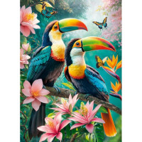 CHERRY PAZZI Puzzle Tukani v raji 1000 dielikov