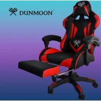 Herná stolička DUNMOON - čierna / červená