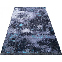 Kusový koberec EFES Pattern - tmavo šedý/sivý