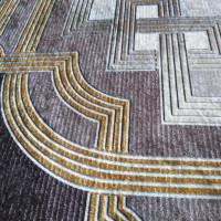 Kusový koberec EFES Classic - čierny/sivý