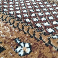 Kusový oválny koberec ALPHA Flower - hnedý